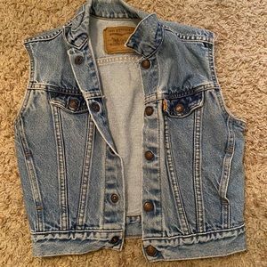Vintage Levi’s Cropped Denim Vest